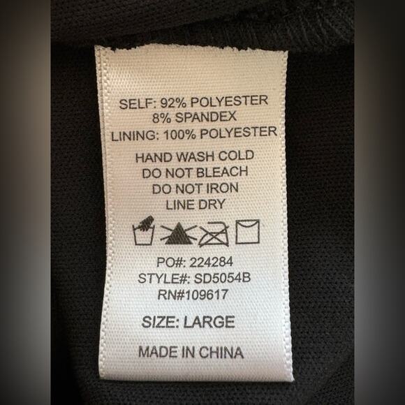 New ~ STELLA LUCE ~ V-Neck Ruched Sheath Dress Size L Fall ** Winter - Picture 5 of 5